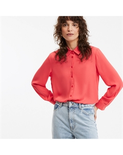 Рубашка с длинными рукавами розовый La redoute collections