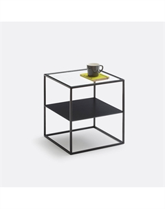 Двухуровневая прикроватная тумба Nottingham черный La redoute interieurs