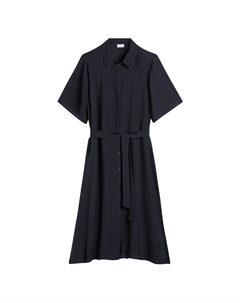 Платье миди с короткими рукавами черный Jdy