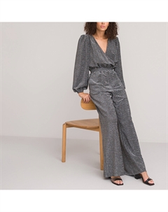 Комбинезон брючный с пайетками серебристый La redoute collections