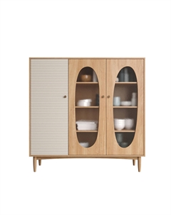 Шкаф трехстворчатый низкий  каштановый So'home