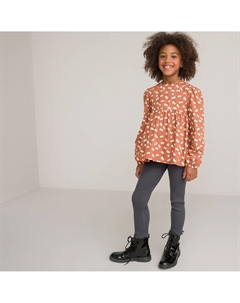 Комплект из двух вещей блузка и леггинсы каштановый La redoute collections