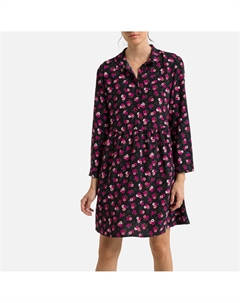 Платье прямое с цветочным принтом короткое ELONIE розовый Laredoute