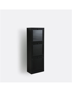 Шкаф для обуви с тремя дверцами Menor черный So'home