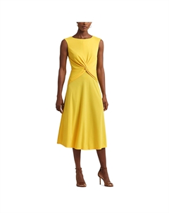 Платье-миди без рукавов TESSANNE желтый Lauren ralph lauren