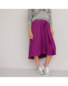 Юбка с плиссировкой для периода беременности пояс на резинке фиолетовый La redoute collections
