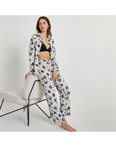 Пижама из сатина цветочный принт разноцветный Laredoute