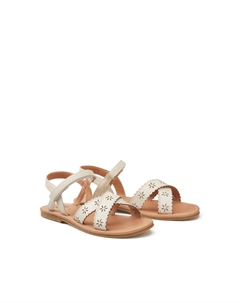 Сандалии с застежкой на липучку бежевый La redoute collections