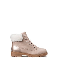 Ботинки на молнии и шнуровке в горном стиле розовый Laredoute