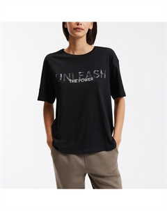 Футболка свободного покроя с круглым вырезом Space Life черный Only play