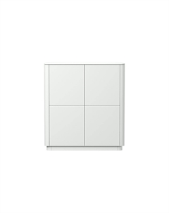 Шкаф четыре двери из бука белый So'home