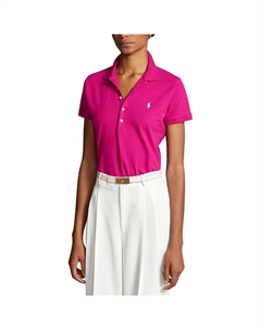Футболка-поло с короткими рукавами с вышивкой розовый Polo ralph lauren