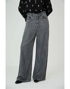 Брюки широкие серый Laredoute