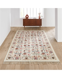 Ковер с плоским узором 100 хлопок Aristis разноцветный Laredoute