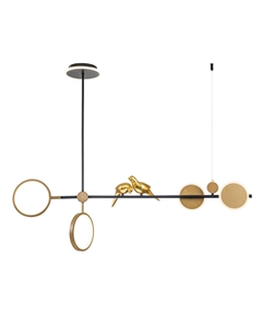 Люстра из металла черный Laredoute