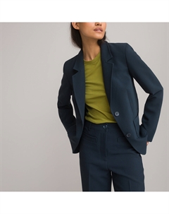 Жакет-блейзер приталенный синий La redoute collections