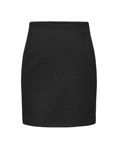 Юбка короткая завышенная талия черный Only