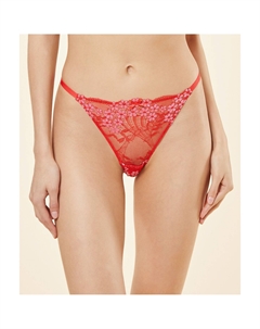 Трусы-танга из кружева Somptueuse красный Laredoute