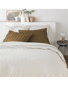 Пододеяльник из осветленного хлопкового сатина Victor ray белый La redoute interieurs