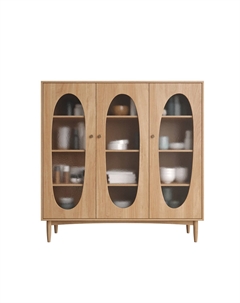 Шкаф трехстворчатый низкий каштановый So'home