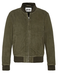 Куртка-бомбер из козьей кожи LC300 зеленый Laredoute