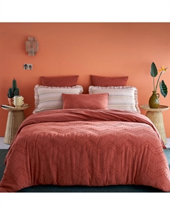 Пододеяльник из газовой хлопчатобумажной ткани Taous каштановый Laredoute