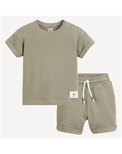 Комплект из футболки и шорт La Redoute зеленый La redoute collections