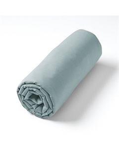 Детская простыня натяжная из органического тонкого хлопчатобумажного полотна Gypse зеленый Laredoute