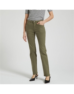 Брюки прямого покроя зеленый Vero moda