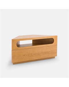 Тумба для ТВ угловая из шпона дуба Vonti желтый La redoute interieurs