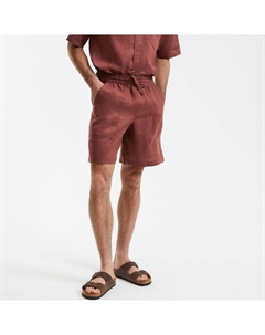 Бермуды из льна каштановый La redoute collections