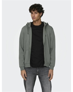 Свитшот прямой на молнии с капюшоном Ceres зеленый Laredoute