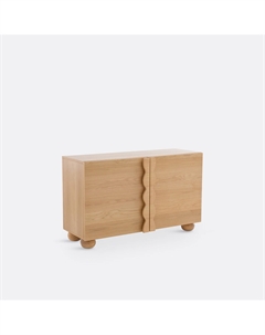 Шкаф для посуды с двумя дверками Hagop бежевый La redoute interieurs