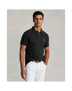 Футболка поло из хлопка пике в легендарном стиле серый Polo ralph lauren