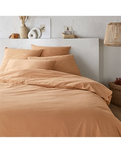 Пододеяльник из 50 переработанного хлопка Erwin каштановый La redoute interieurs