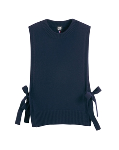 Пуловер из шерсти и кашемира изготовленный во Франции синий La redoute collections