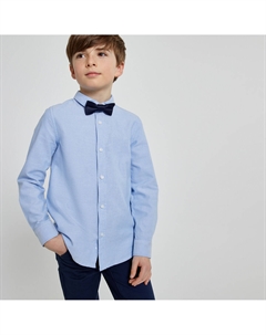 Рубашка со съемной бабочкой 3-12 лет синий La redoute collections