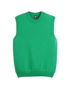 Пуловер из шерсти и кашемира изготовленный во Франции зеленый La redoute collections