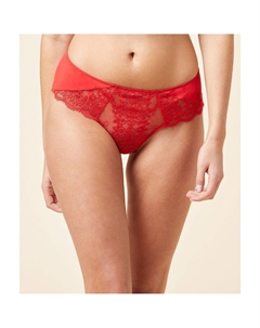 Трусы-шорты хипстеры из кружева Parure красный Laredoute