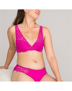 Бюстгальтер фуляр с эффектом пуш-ап Signature GIROFLE розовый Laredoute