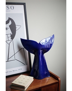 Ваза из керамики и полуфарфора 13 см синий So'home