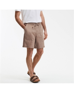 Бермуды из льна бежевый La redoute collections