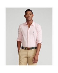 Рубашка из ультралегкого хлопкового пике розовый Polo ralph lauren