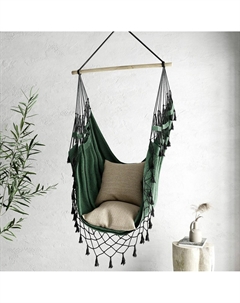 Кресло-гамак из 100 льна зеленый Laredoute