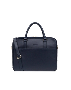 Сумка для документов из кожи MADEMOISELLE BUSINESS синий Laredoute