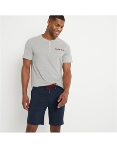 Пижама с шортами с короткими рукавами синий Laredoute