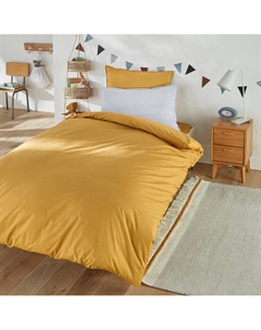 Пододеяльник детский из хлопковой перкали био желтый La redoute interieurs