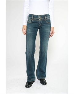 Джинсы расклешенные со средней посадкой синий Laredoute