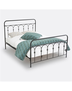 Кровать из металла Clarel черный Laredoute