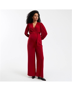 Комбинезон с длинными рукавами для беременных красный La redoute collections